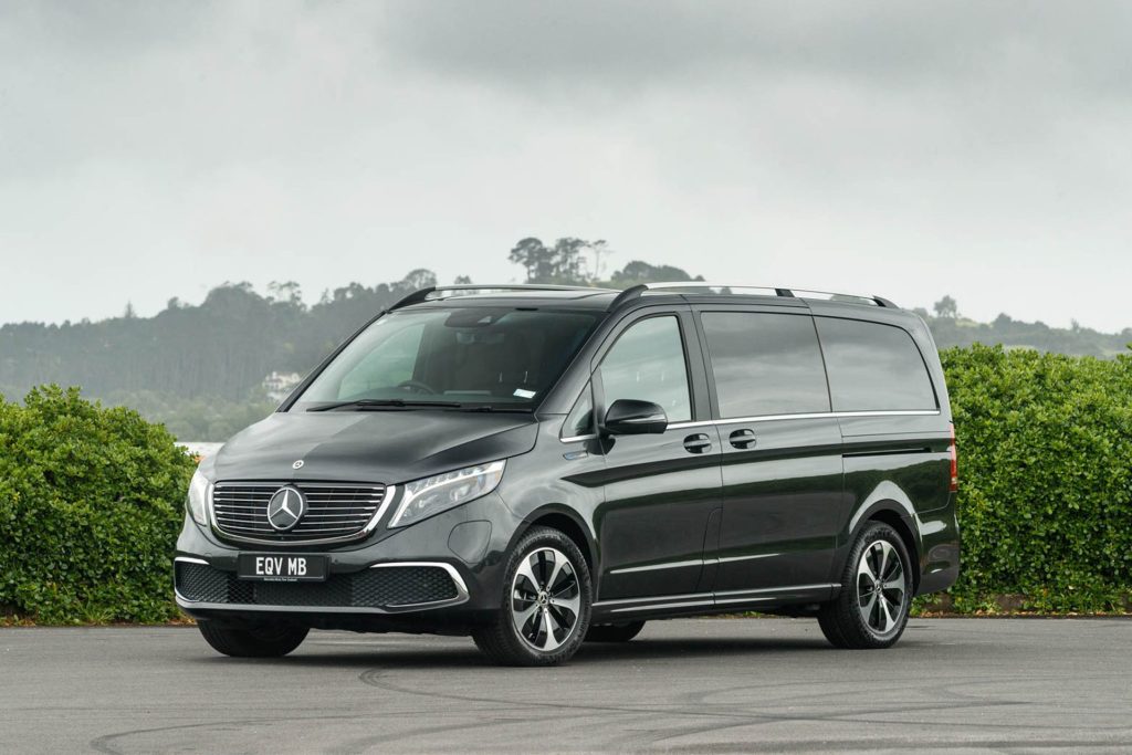 Front quarter view of Mercedes-Benz EQV