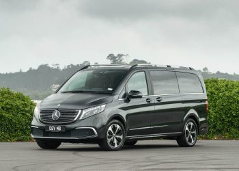 Front quarter view of Mercedes-Benz EQV