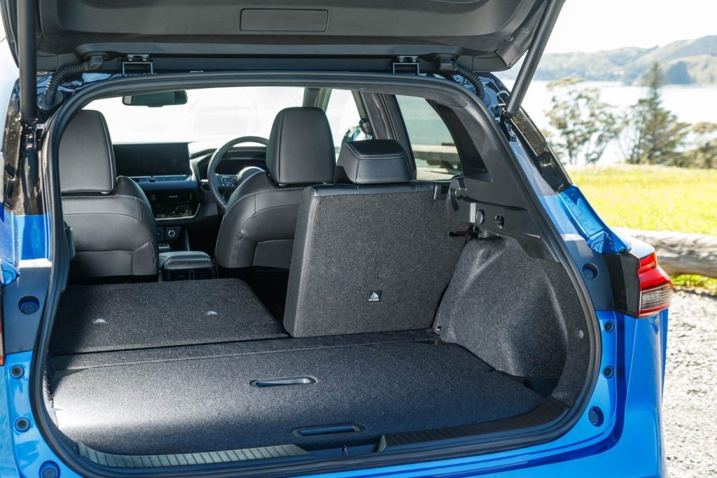Shot of the Qashqai's boot. With seat folded down