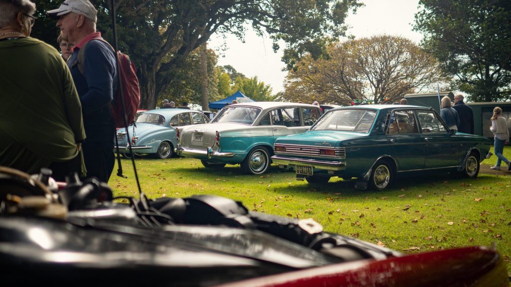 Austin lineup at Ellerslie Car Show