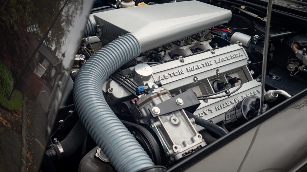 Aston Martin V8 engine at Ellerslie Car Show