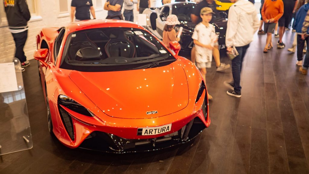 McLaren Artura on display at Ellerslie Car Show