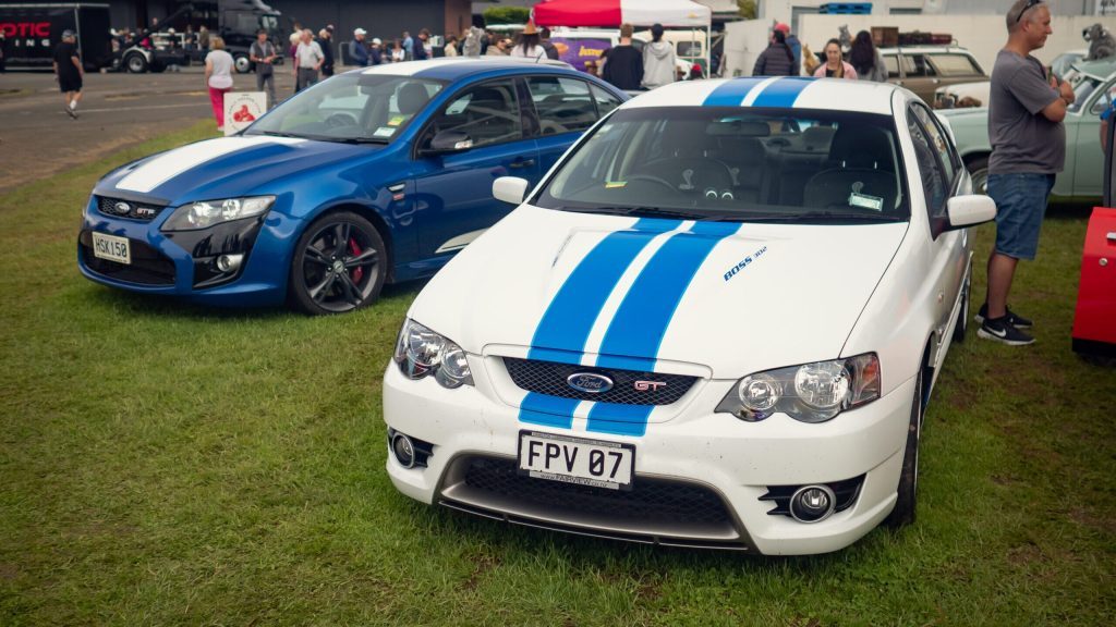 Ford Falcon pair at Ellerslie Car Show