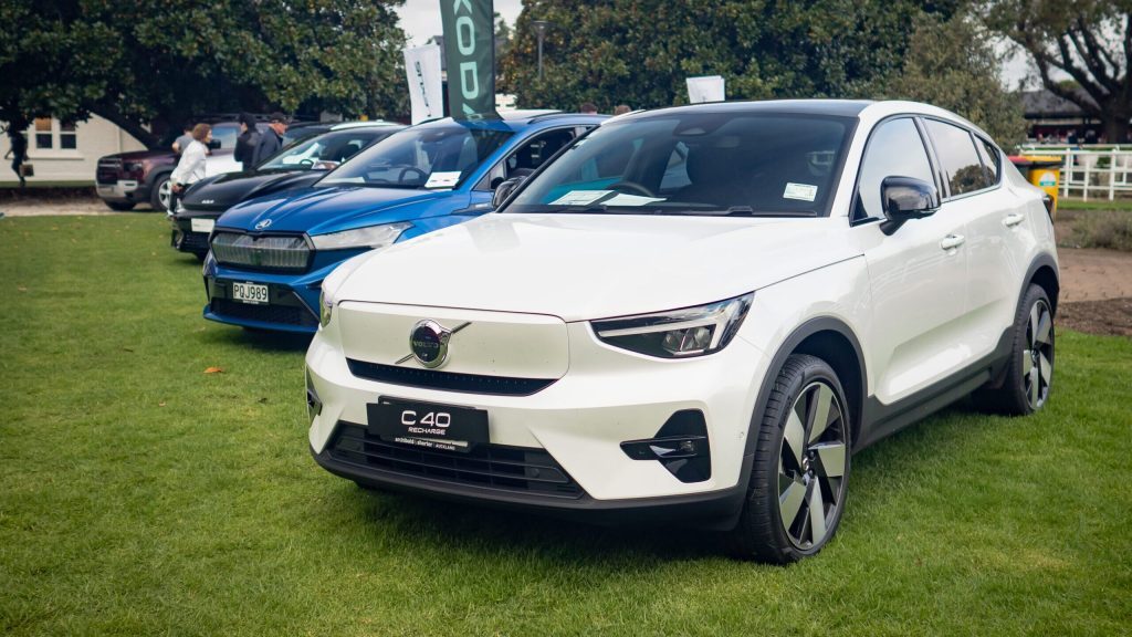 Volvo C40 EV on display at Ellerslie Car Show