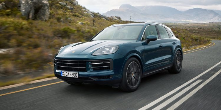 2024 Porsche Cayenne driving on road