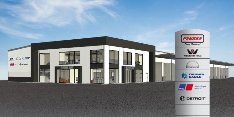 Penske New Zealand Tauranga facility rendering