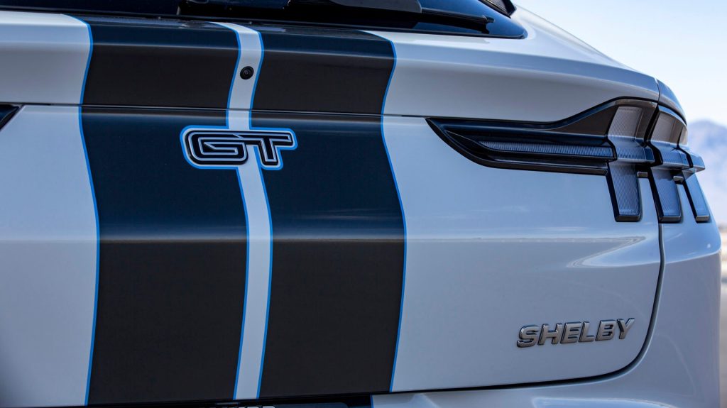 Ford Mustang Mach-E GT with Shelby package rear badge
