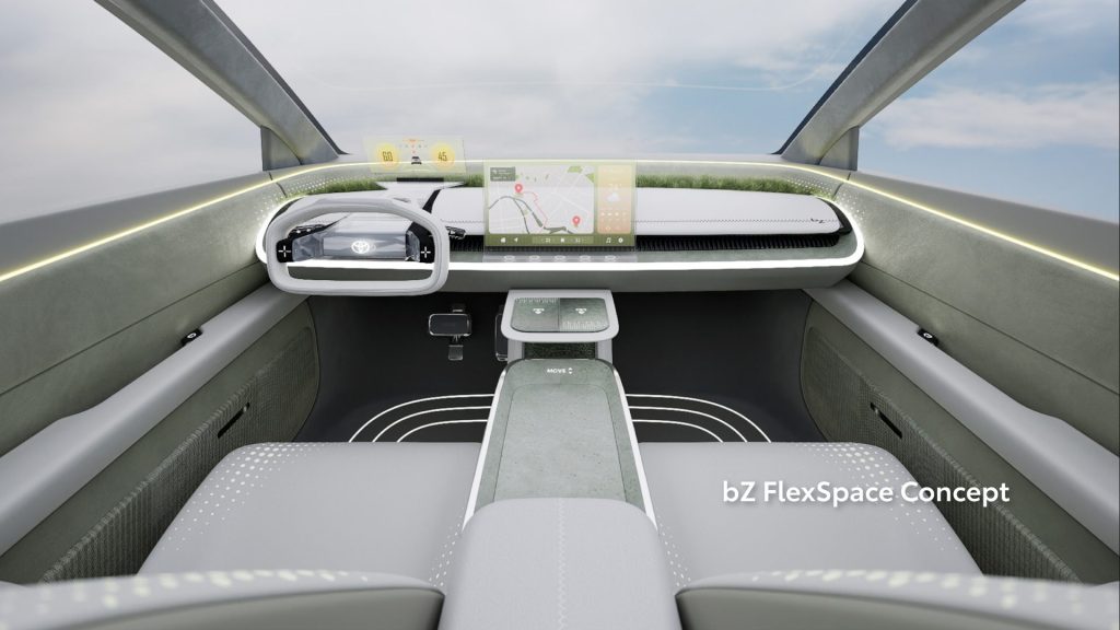Toyota bZ FlexSpace electric concept interior