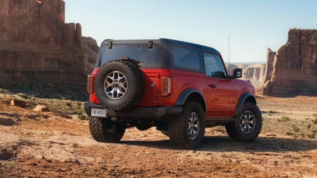 Ford Bronco two-door in desert