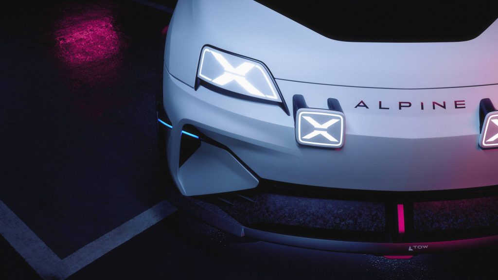 Alpine A290_β (A290 beta) show car front fog lights