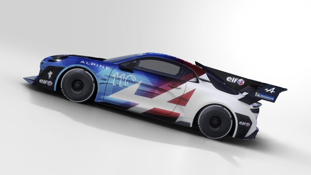 Alpine A110 Pikes Peak side view