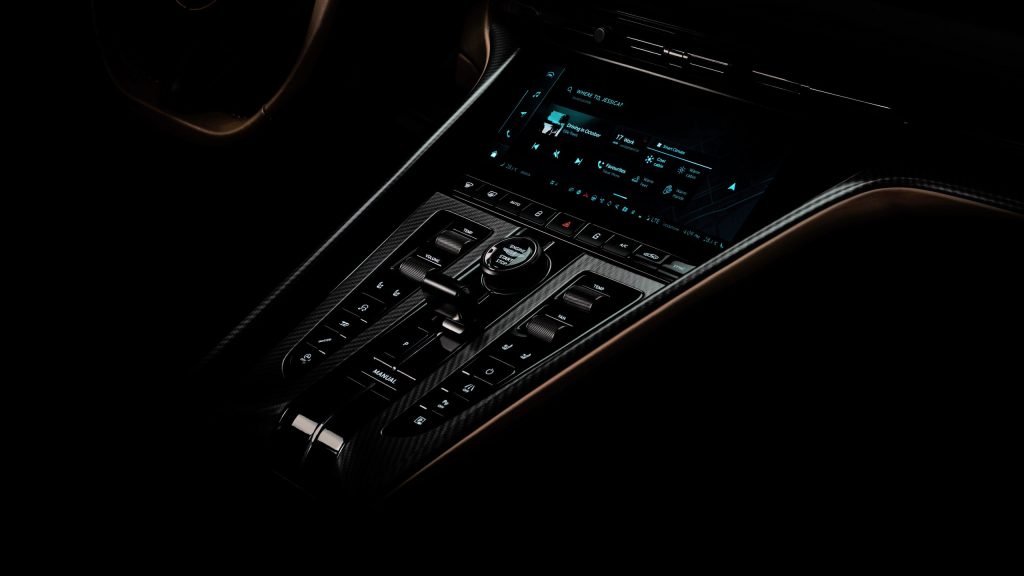 Aston Martin DB12 interior centre console
