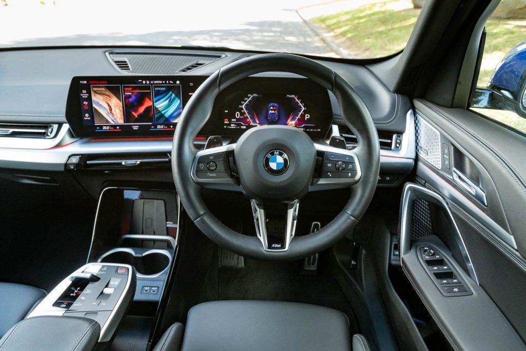 Cockpit view of X1 interior