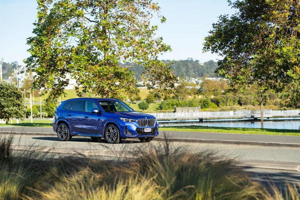 Hero shot of BMW X1 sDrive18i 2022, parked in Albany, Auckland