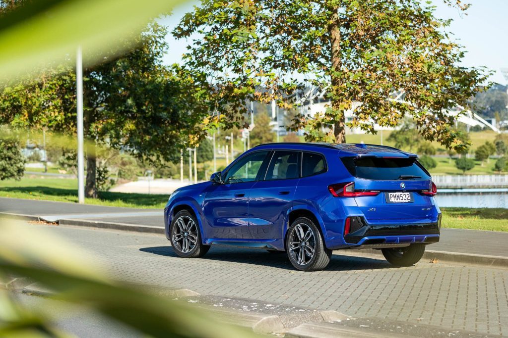 Rear view of new BMW X1