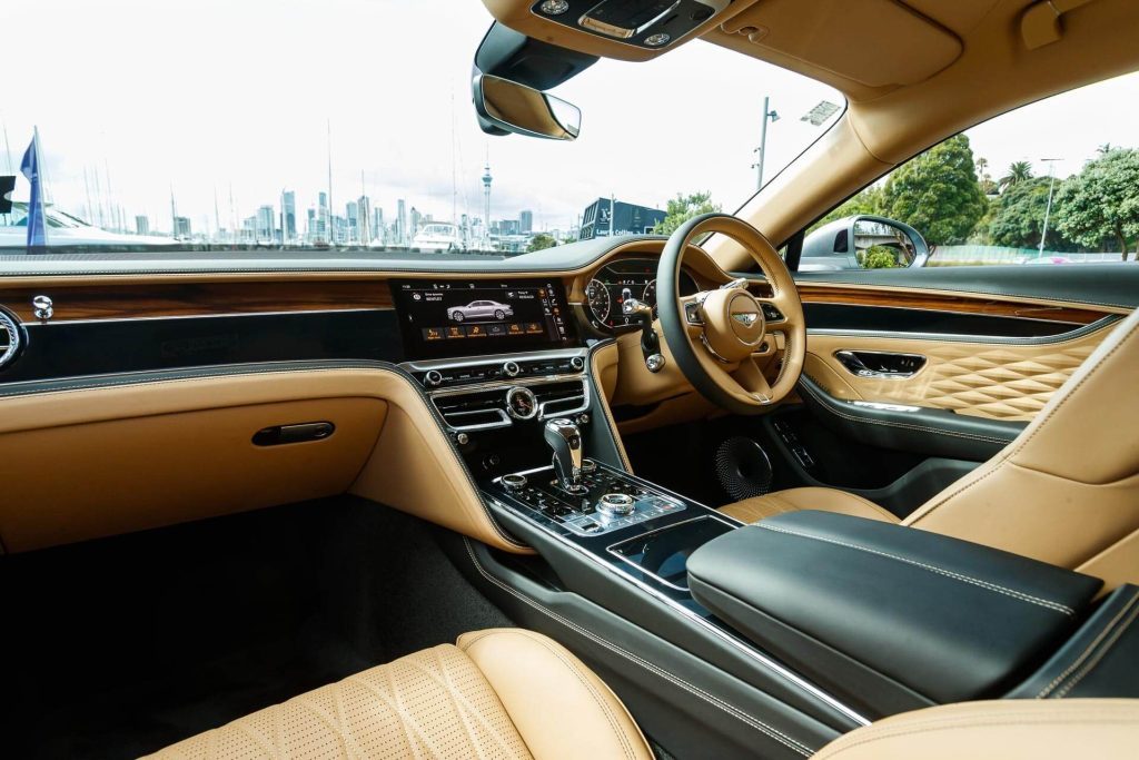 Front interior view of the Bentley Flying Spur Hybrid