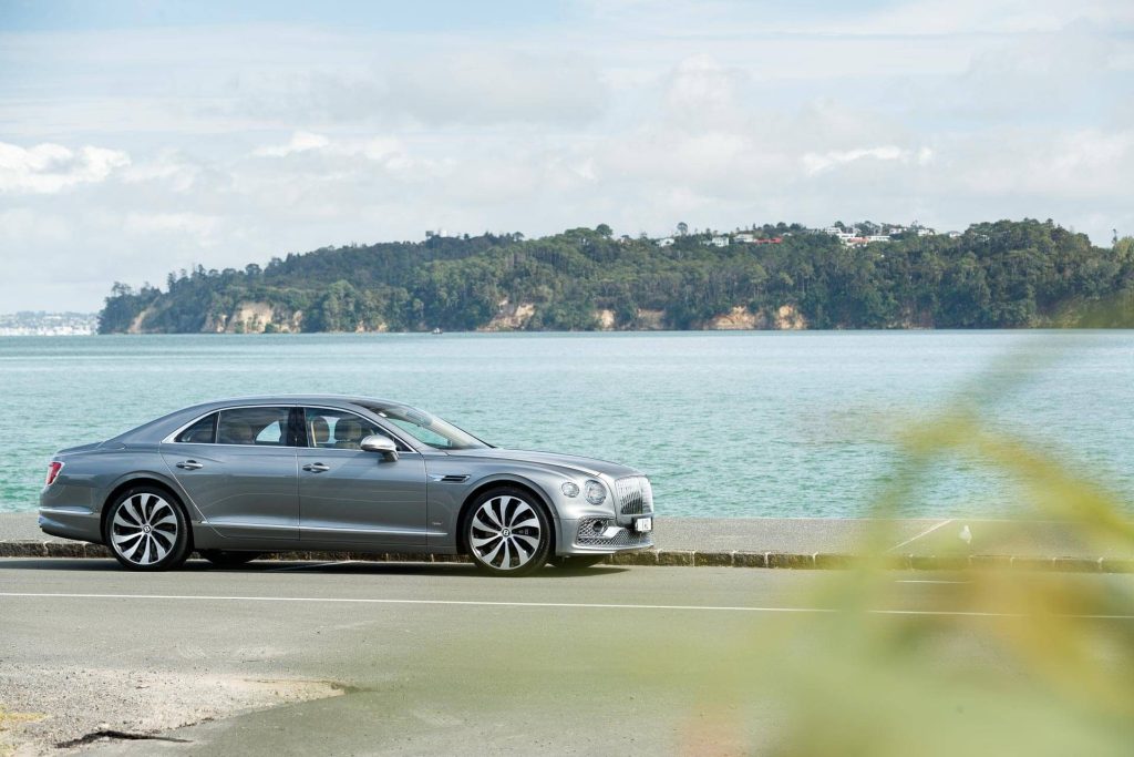 Side shot of the Bentley Flying Spur Hybrid