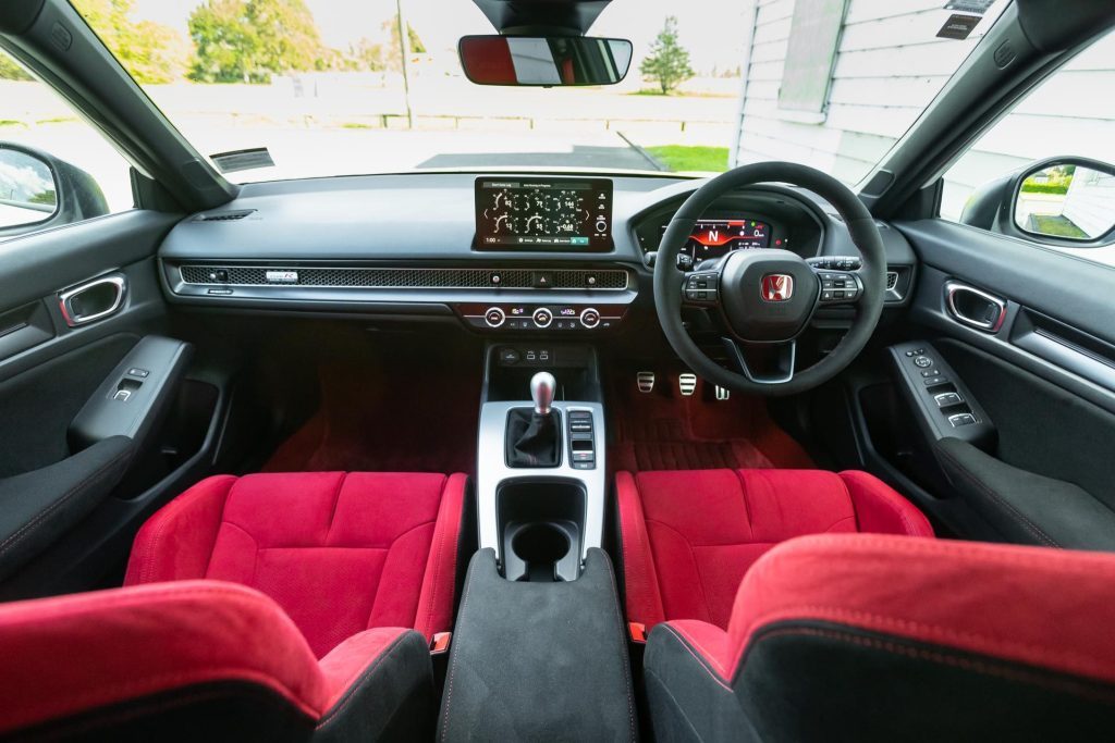 Interior and Type R seats, cockpit view