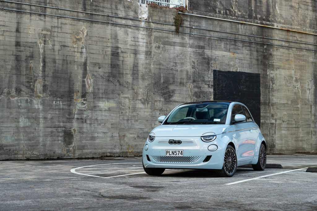 2022 Fiat 500e Icon EV - parked in a carpark