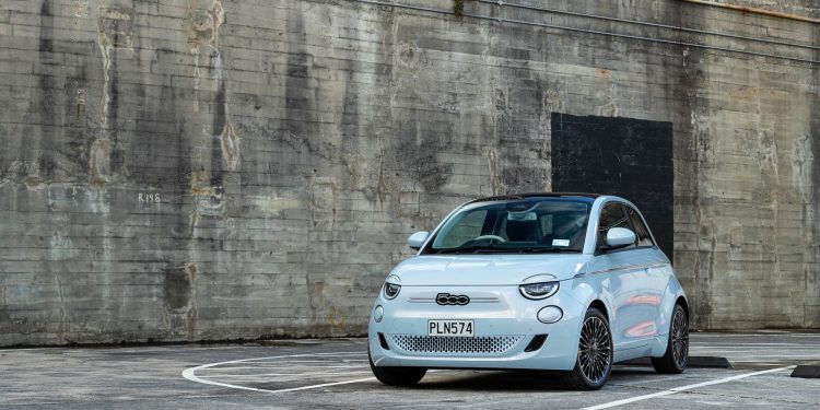 2022 Fiat 500e Icon EV - parked in a carpark