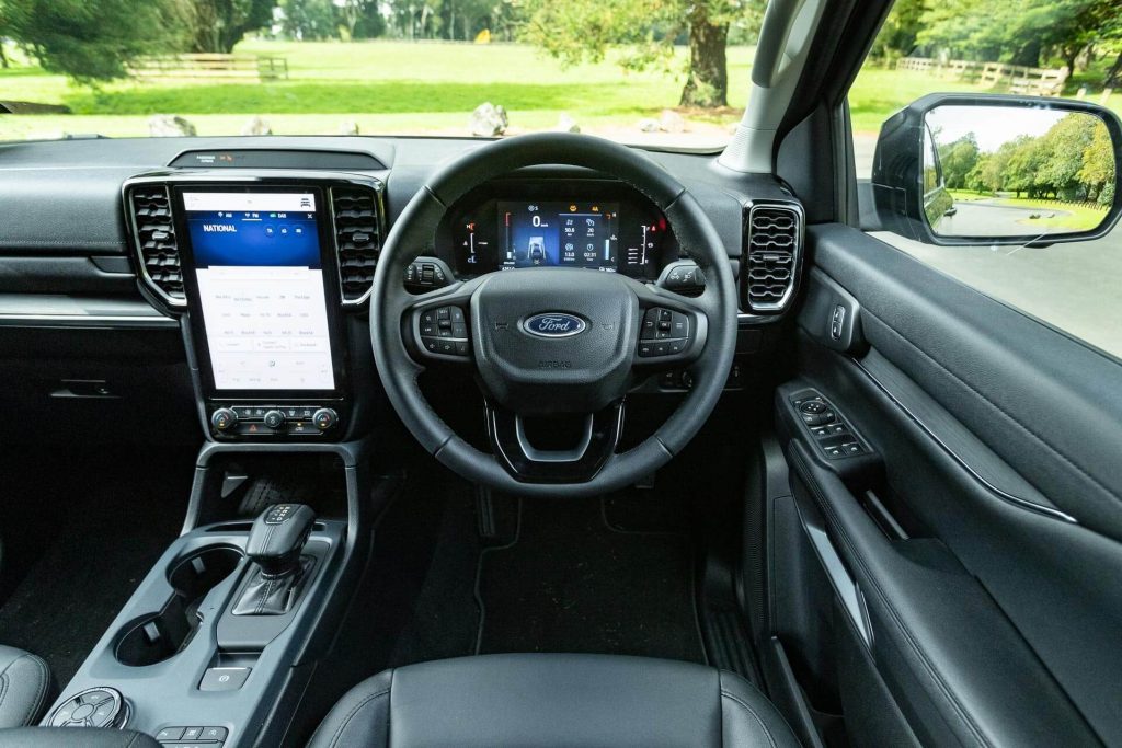 2022 Ford Everest Trend interior steering wheel view