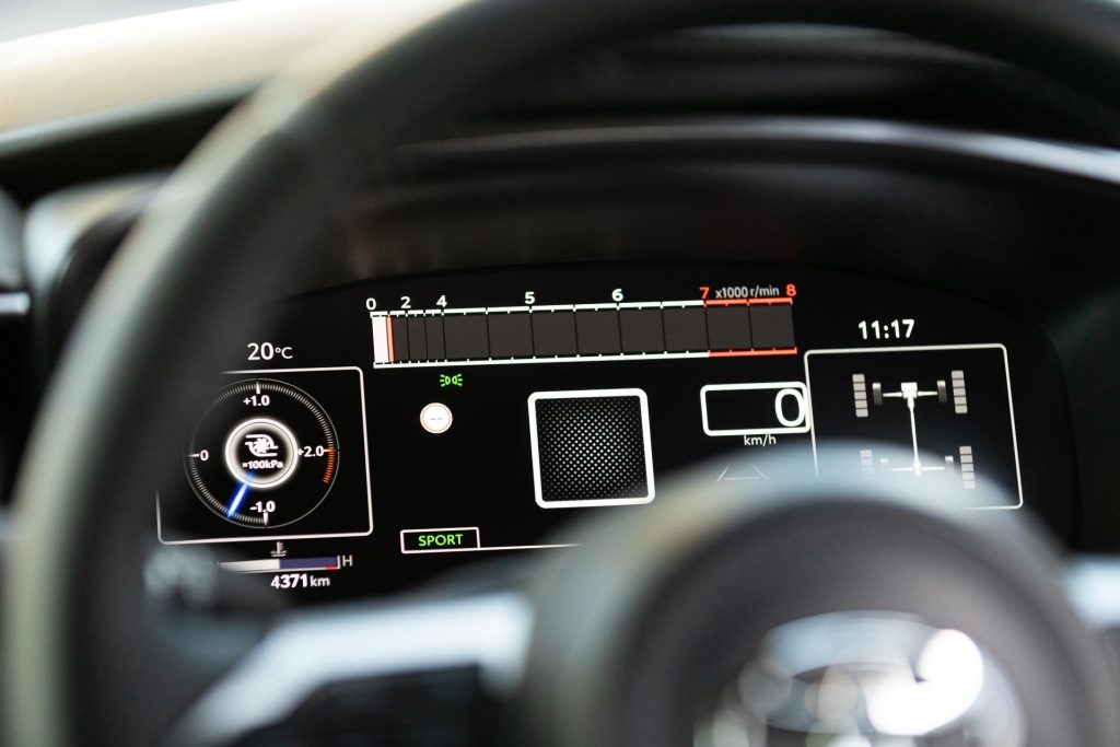 GR Corolla speedo display