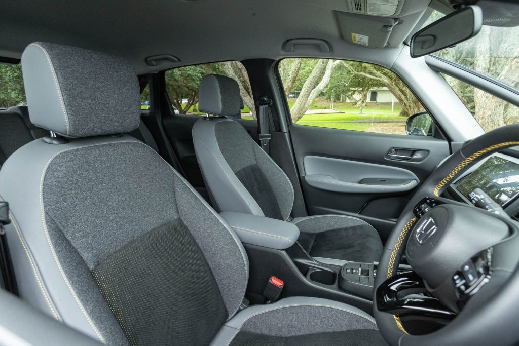 Honda Jazz RS Hybrid front seats