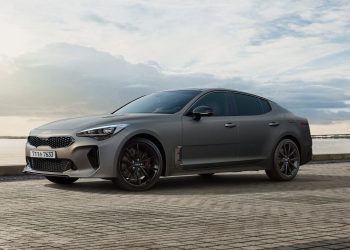 Kia Stinger Tribute Edition front three quarter view