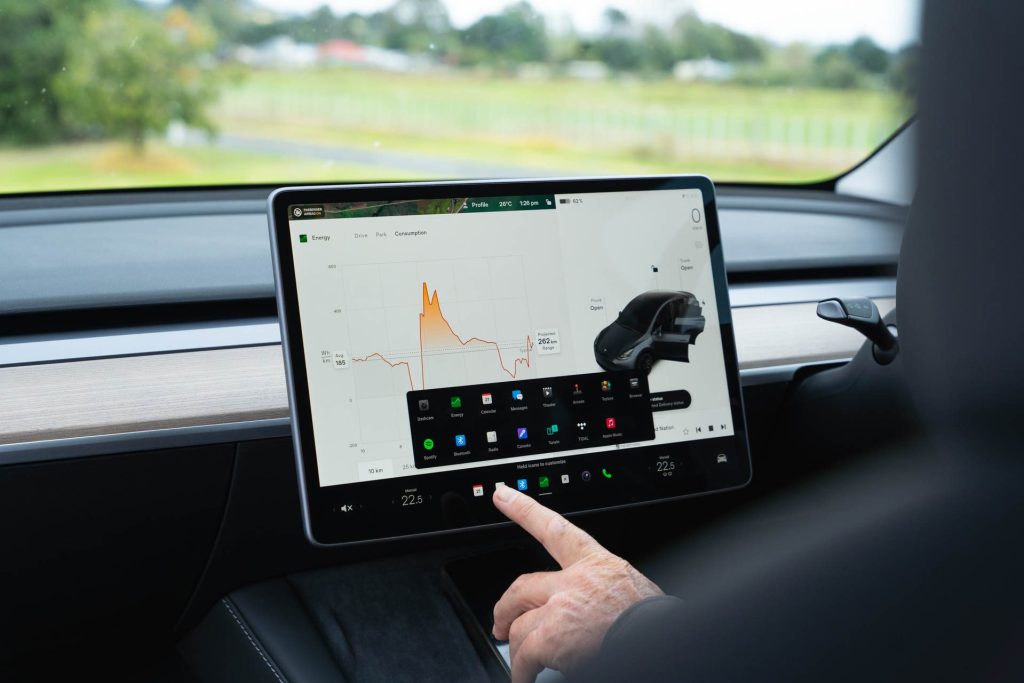 Tesla Model Y touchscreen