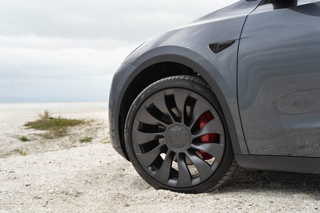 Uberturbine wheel of Tesla Model Y Performance