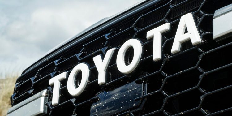 Toyota Land Cruiser 300 Series front grille close up