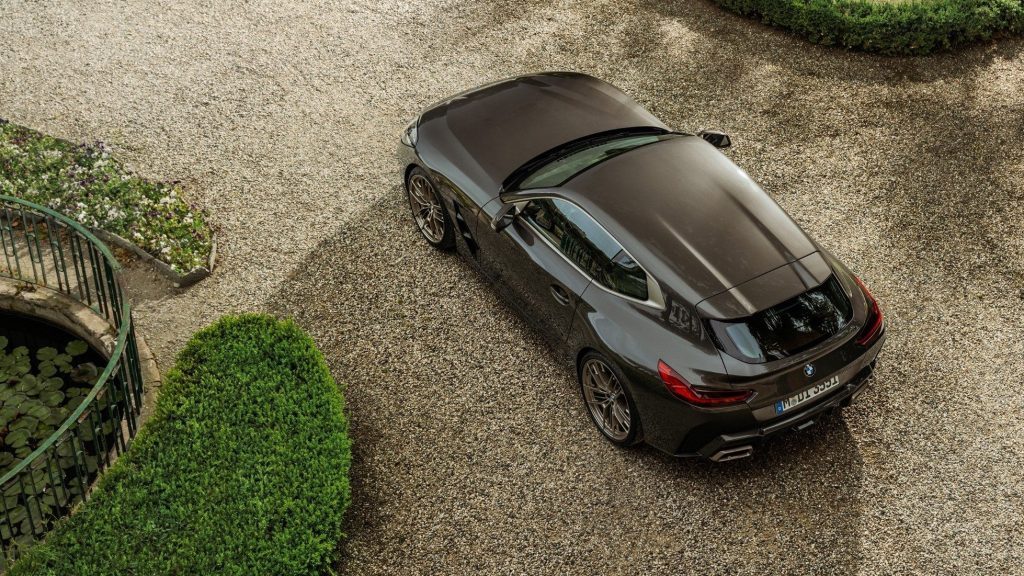 BMW Concept Touring Coupe top-down view on gravel