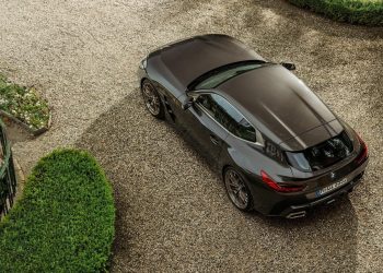 BMW Concept Touring Coupe top-down view on gravel