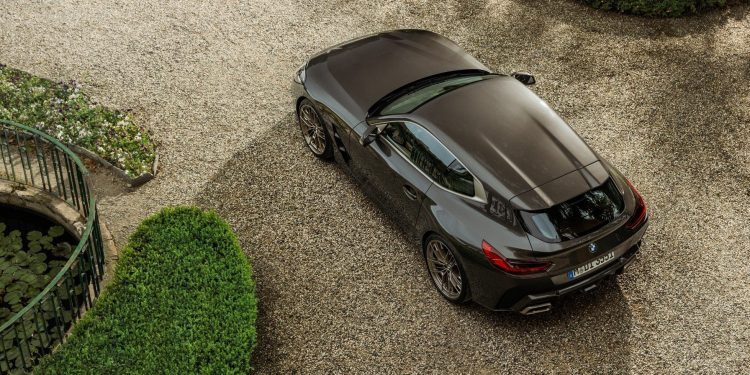 BMW Concept Touring Coupe top-down view on gravel