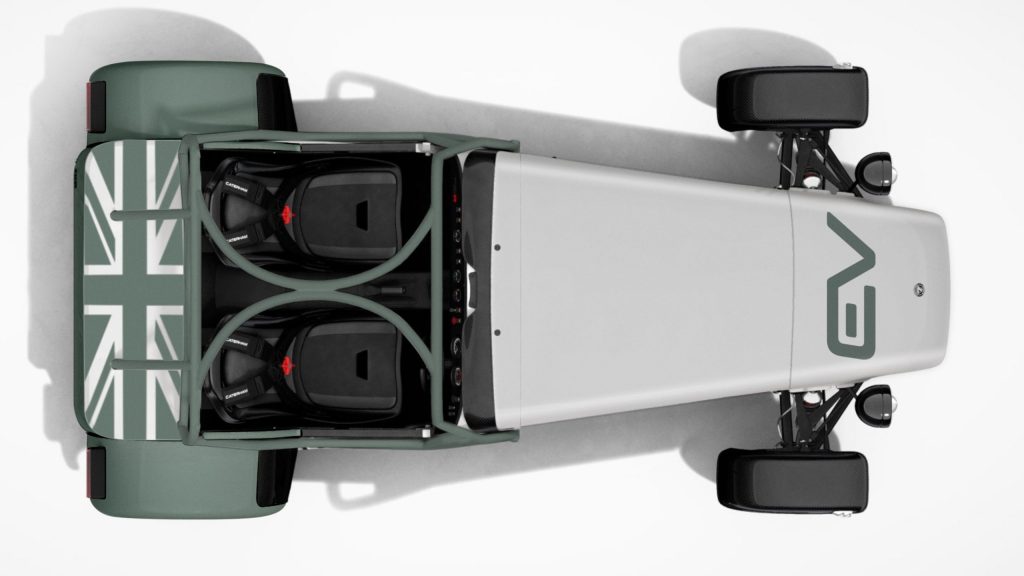 Caterham EV Seven top down view