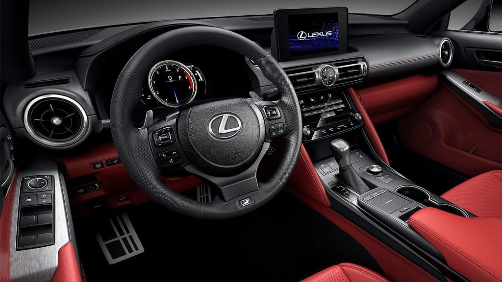 Lexus IS300h Black Line interior