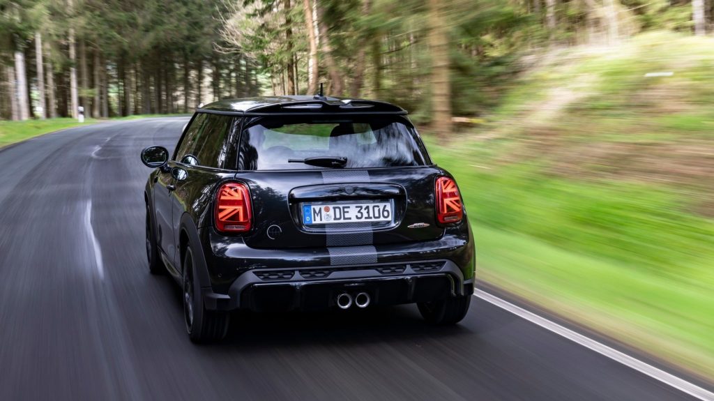 Mini John Cooper Works 1to6 Edition driving rear view