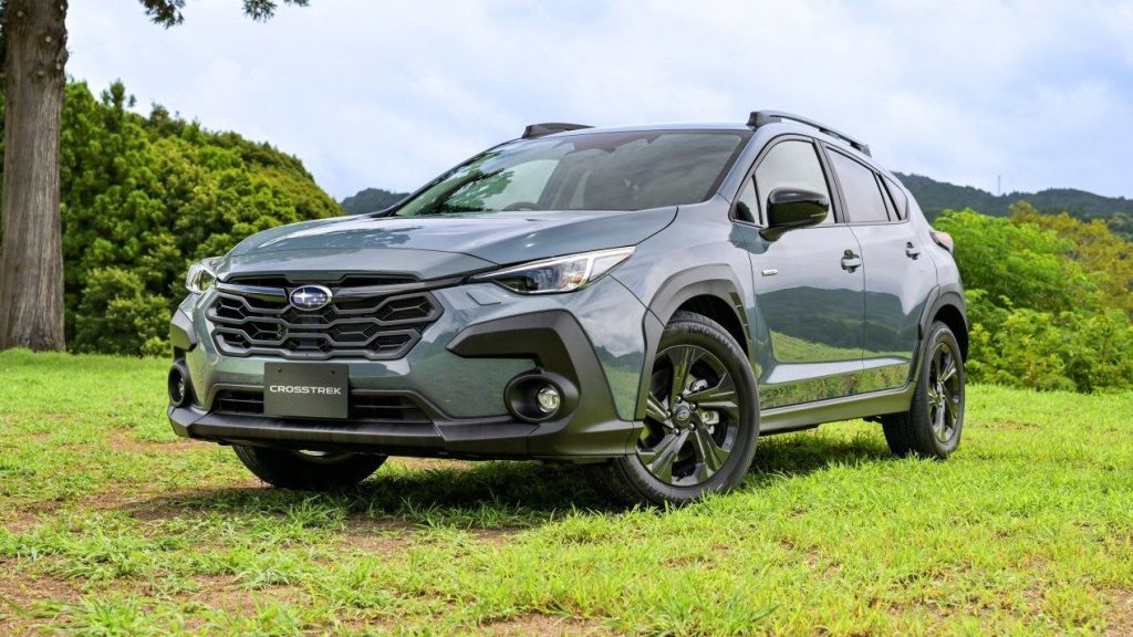 Subaru Crosstrek front view on grass