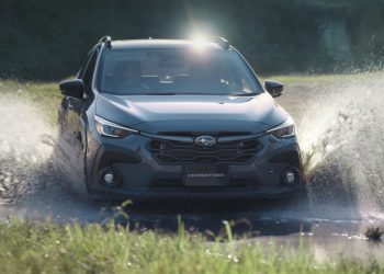 Subaru Crosstrek driving through water