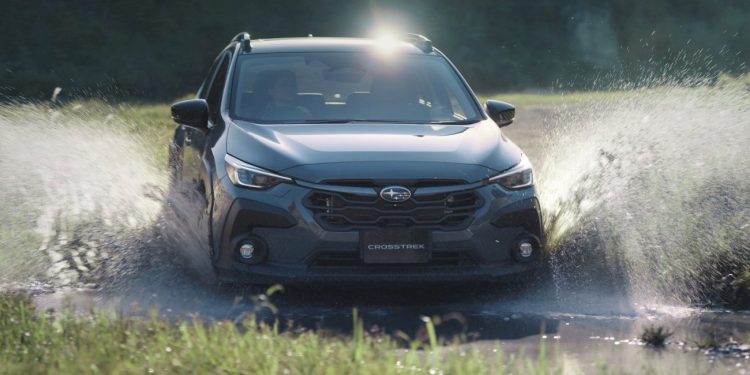 Subaru Crosstrek driving through water