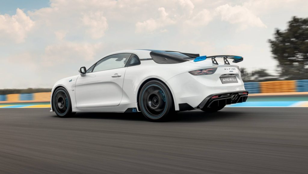 Alpine A110 R Le Mans driving on track
