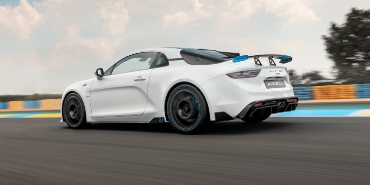 Alpine A110 R Le Mans driving on track