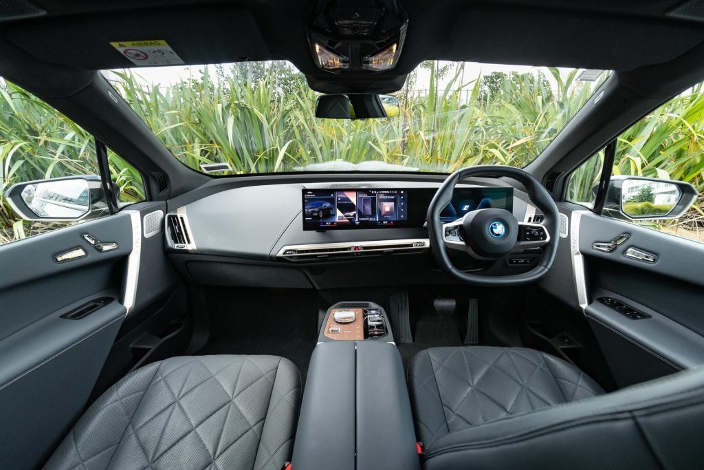 BMW iX M60 front interior view