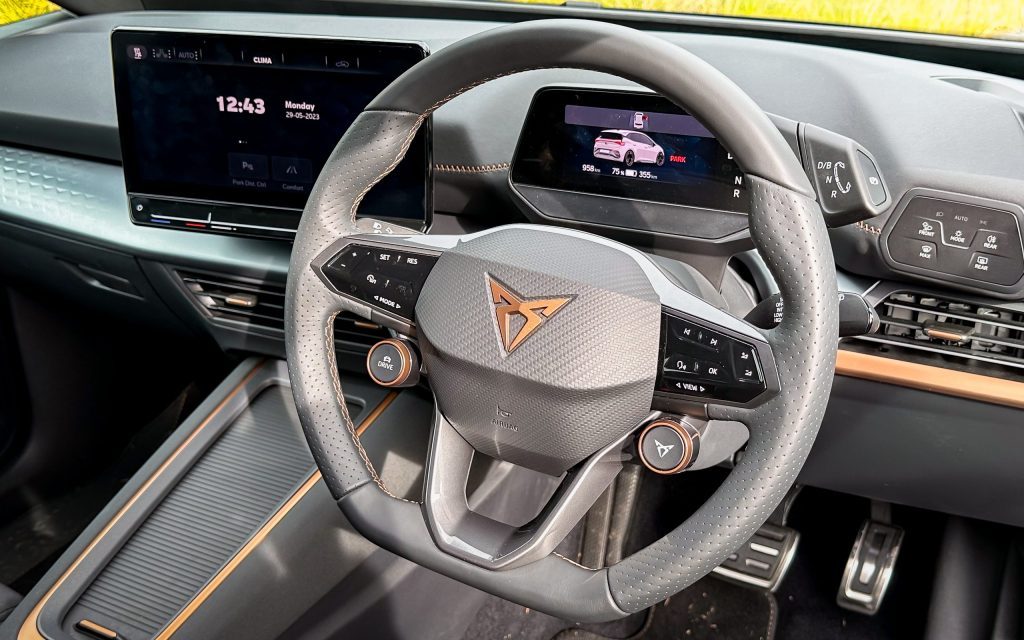 Cupra Born steering wheel