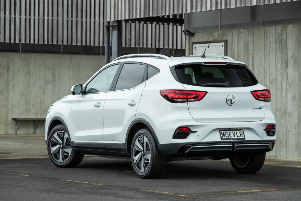 Rear quarter of MG ZS EV Long Range