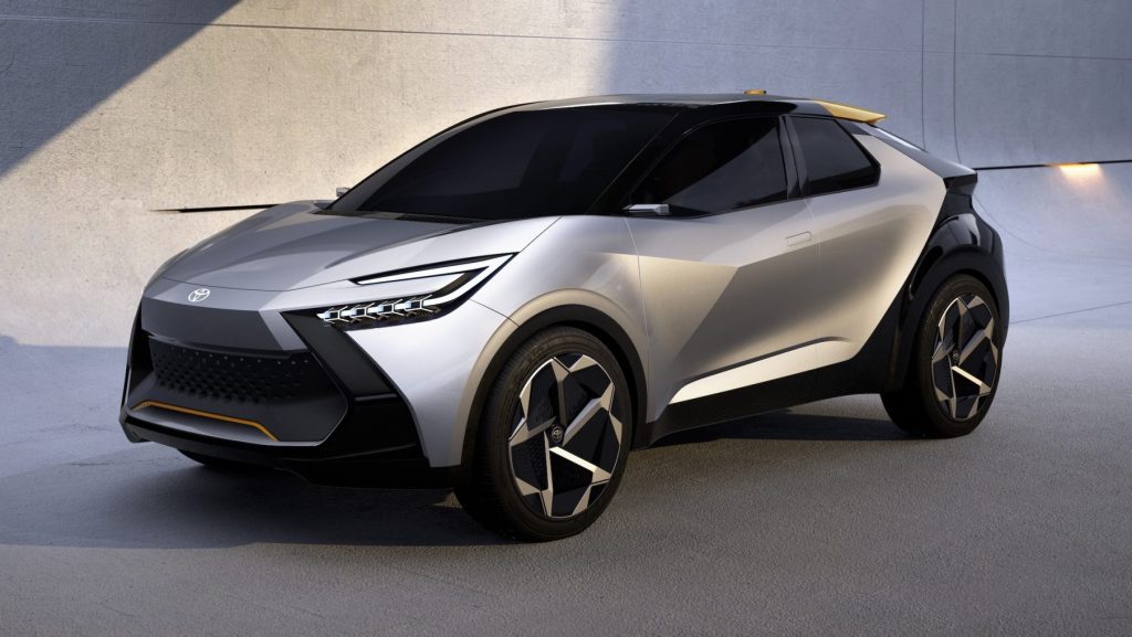 Toyota C-HR prologue concept front three quarter view