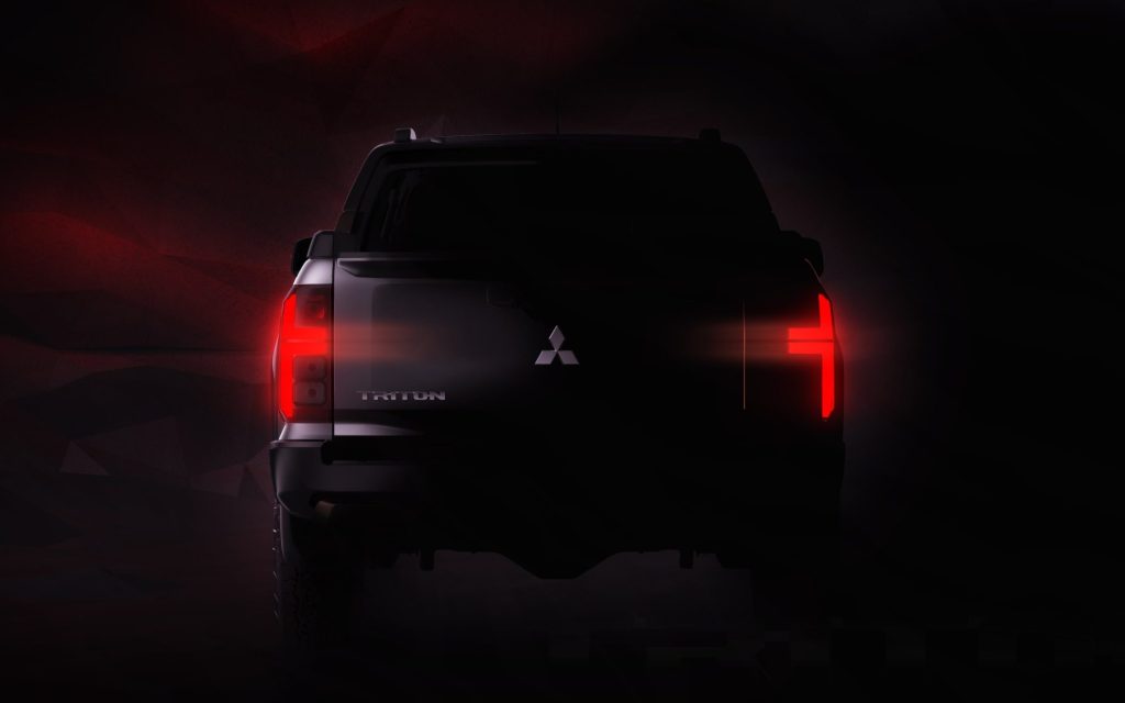 New Mitsubishi Triton rear end teaser