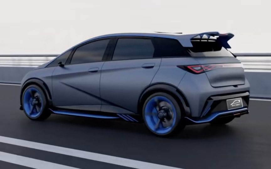 BYD Dolphin Sport driving on road