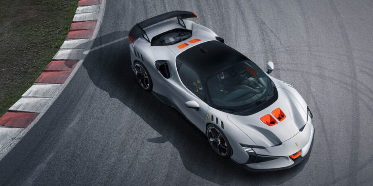 Ferrari SF90 XX Stradale parked on race track