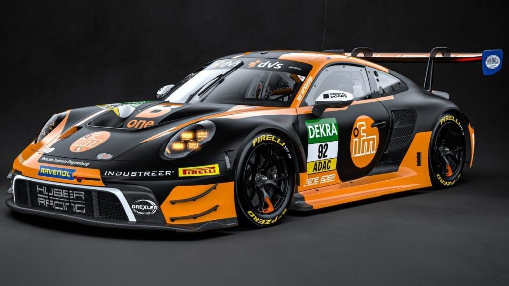 Jaxon Evans' Huber Racing Porsche 911 GT3 car